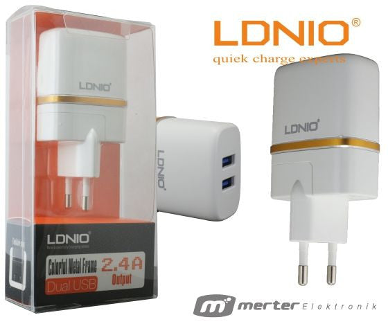 LDNIO DL-AC52 د مایکرو USB سمارټ سفر چارجر ډبل پورټ