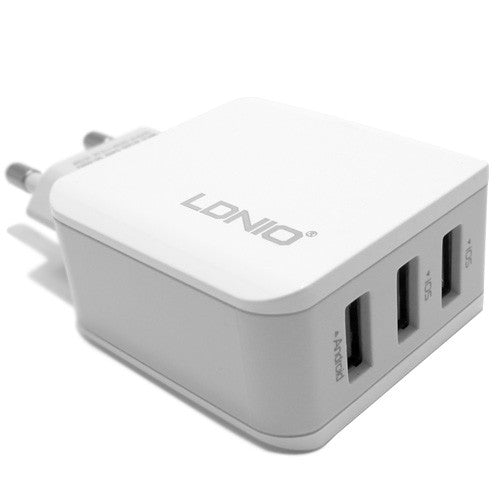 LDNIO شارژر خانه (A3301) 5V/3.1 A 3USB برای تلفن همراه