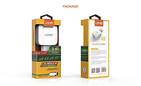 LDNIO DL-AC70 چند شارژر مسافرتی USB چند با پلاگین EU