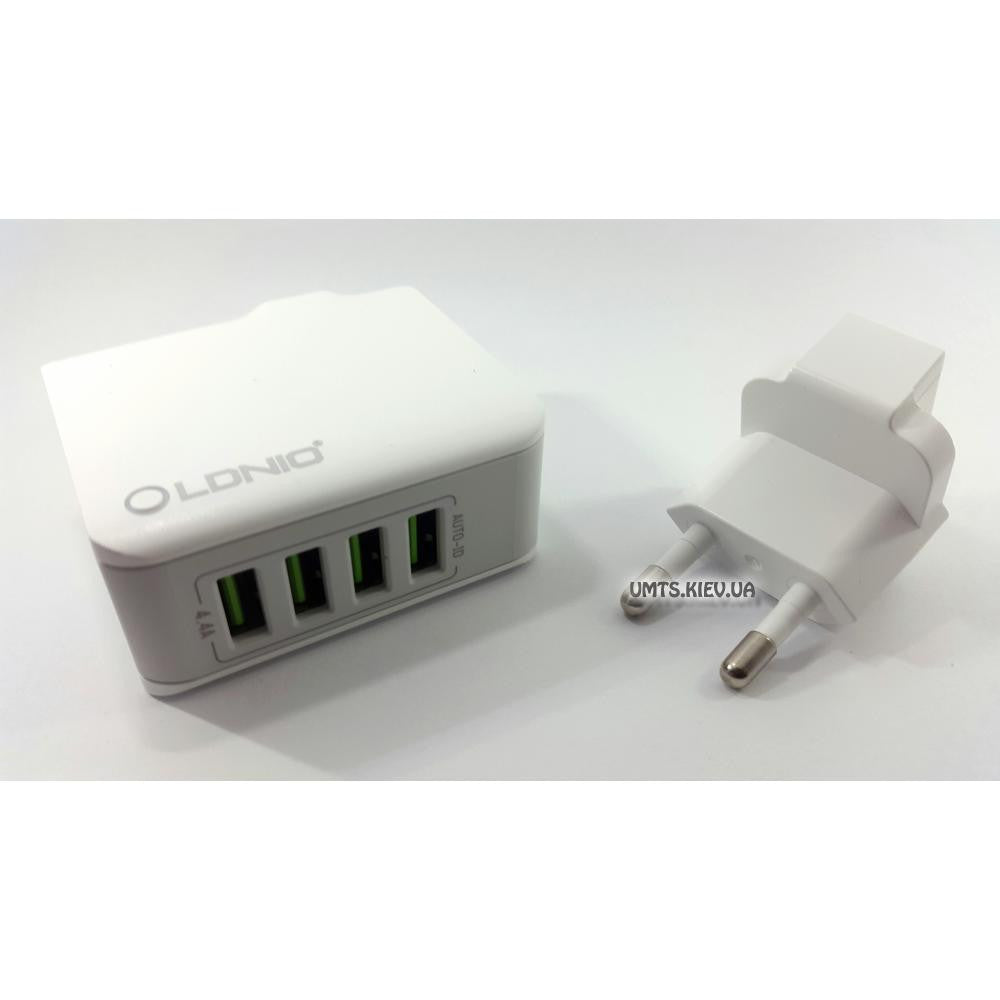 LDNIO A4403 4.4A 4 Port Travel Charger with UK Plug