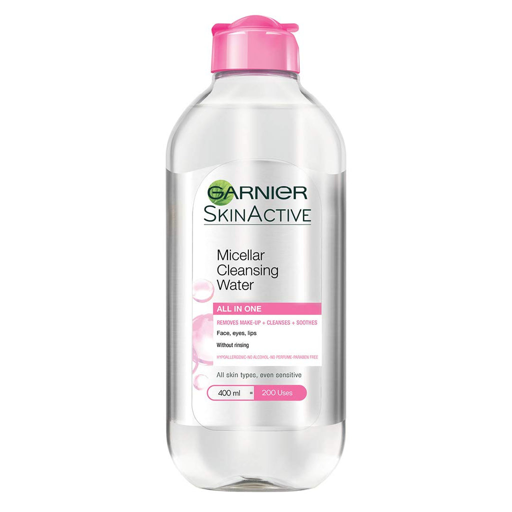 Garnier Micellar Water Face Eyes Lips Cleanser and Daily Make-up Remover 400ml