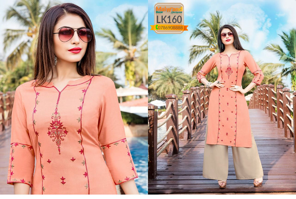 LK160 Yami Kurtis & Plazzo Full Stitched