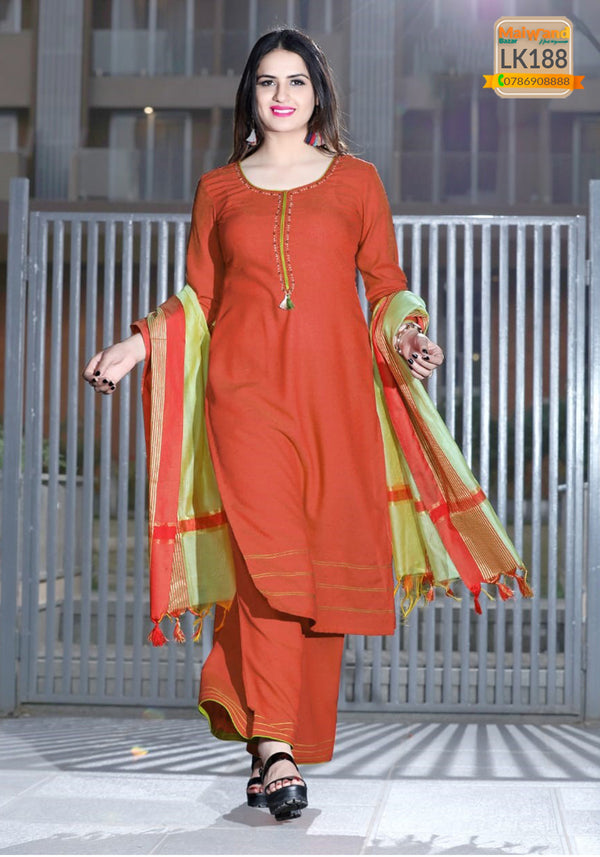 LK188 Mittoo Long Kurtis Full Stitched