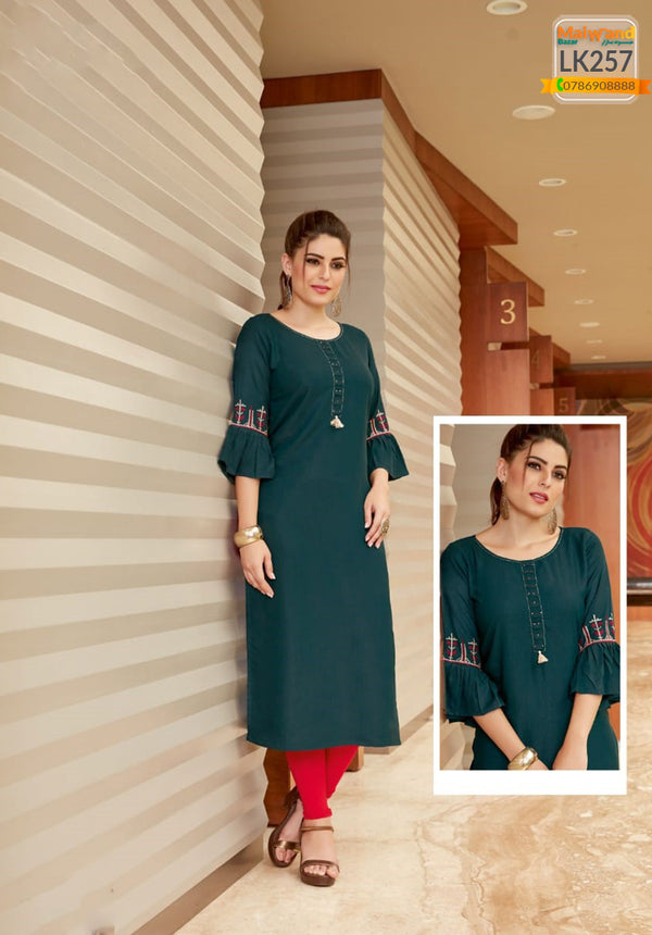 LK257 Mittoo Long Kurtis & Legging