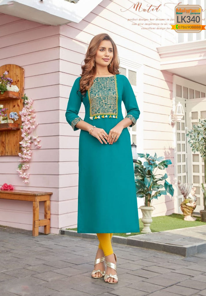 LK340 Wooglee Long Kurtis