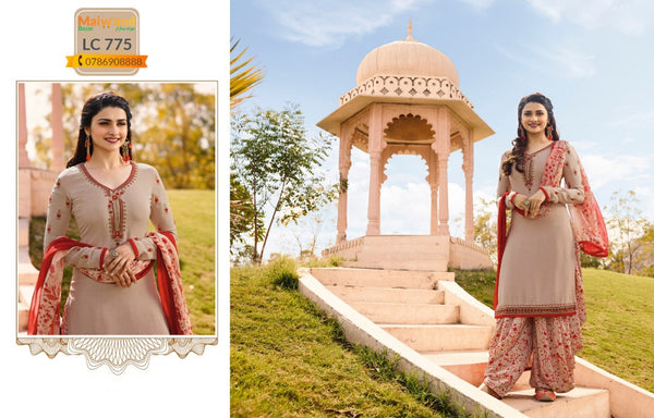 LC775 لباس پنجابی کریپ از برند وینای