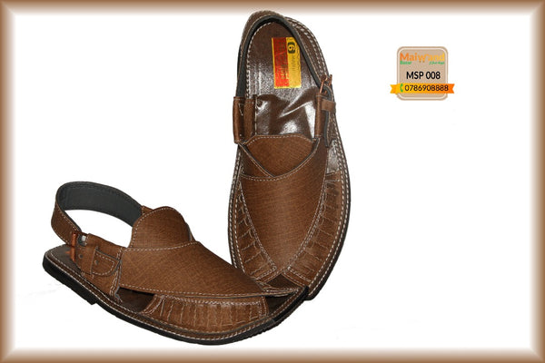 MSP008 نوي لاس جوړ شوی چرمی پشاوري چپل