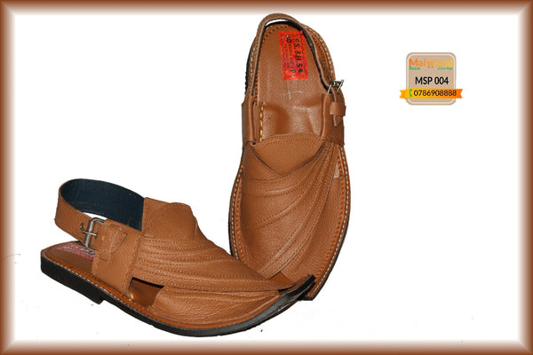 MSP004 New Hand Made Leather Peshawri Chappal