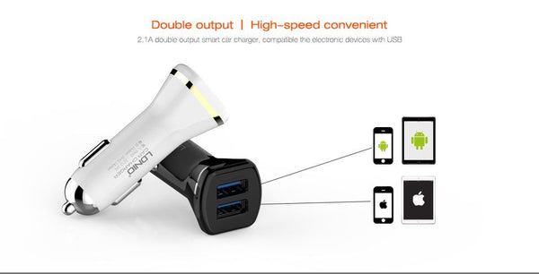 LDNIO DL-DC219 Universal USB Car Chargers/Dual USB