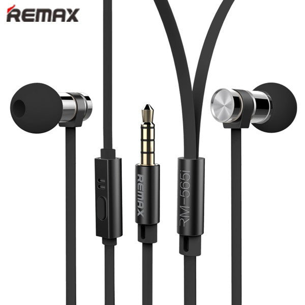 REMAX Brand RM-565i Stainless Steel Stereo In-ear Earphone With Mic